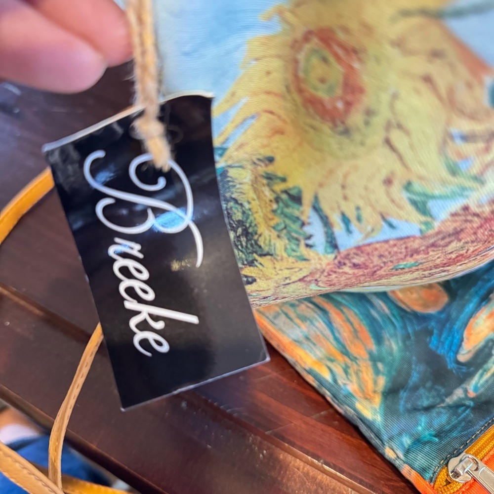 Breeke Van Gogh Sunflowers museum Art Artist crossbody Bag handbag purse. - Picture 4 of 5